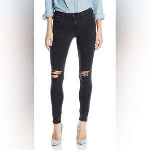 JOES JEANS The Vixen Black Distressed Skinny Jeans Size 26